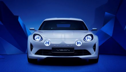 Alpine A110 vue de face