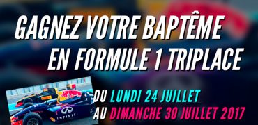 Concours Baptême en F1 triplace : le nom du vainqueur