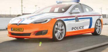 Tesla Model S police luxembourg