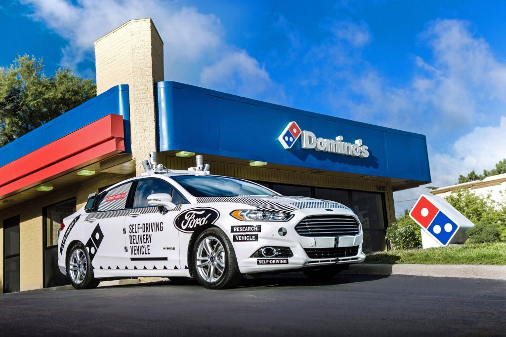 Ford Domino's Livraison voitures autonomes