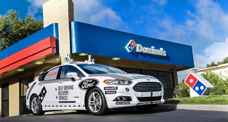 Ford Domino's Livraison voitures autonomes