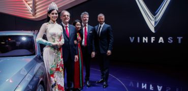 David Beckham launches VinFast at the Paris Motor Show