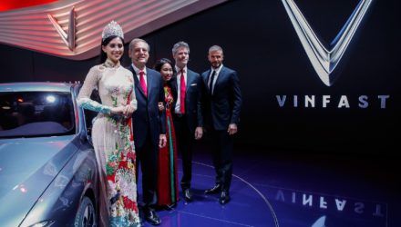 David Beckham launches VinFast at the Paris Motor Show