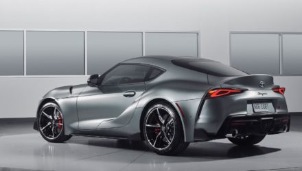 Toyota Supra : la nouvelle sportive vue de derrière