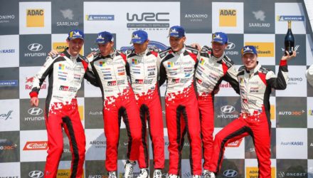WRC Tänak remporte son 3e Rallye d’Allemagne avec un triplé Toyota !