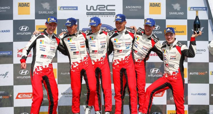 WRC Tänak remporte son 3e Rallye d’Allemagne avec un triplé Toyota !