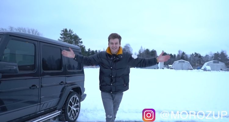Un Youtubeur russe détruit son Mercedes-AMG G63 !