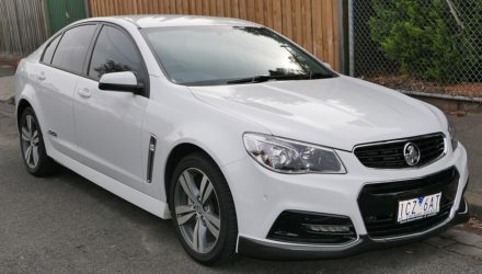 Holden Commodore blanche