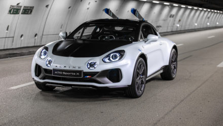 Alpine A110 SportsX, un concept de SUV baroudeur.