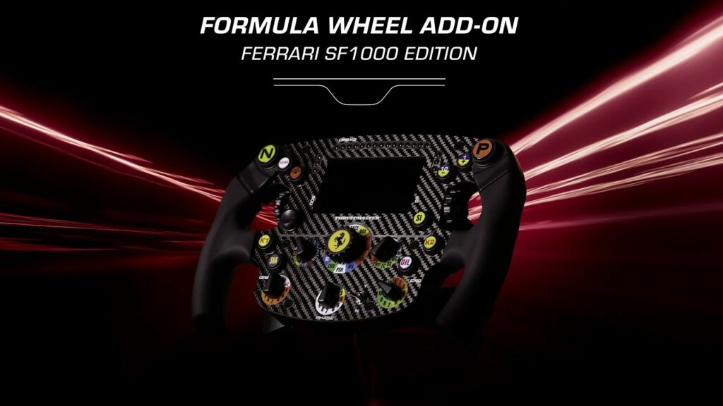 Jeux vidéo : Thrustmaster lance le Formula Wheel Add-On Ferrari SF1000 Edition !