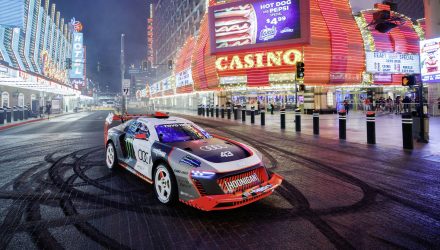 Ken Block revient en Audi électrique pour son Gymkhana !