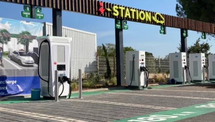 borne abb e-mobility chez Lidl, à Nimes