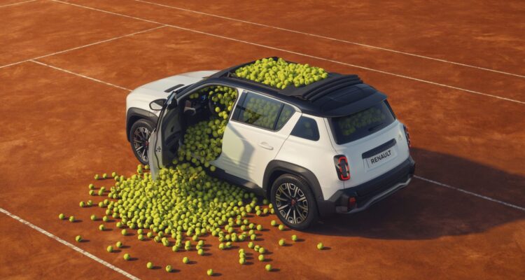 Le Show-car Renault 4 Roland-Garros E-Tech, star du rendez-vous Tennis de l’année !
