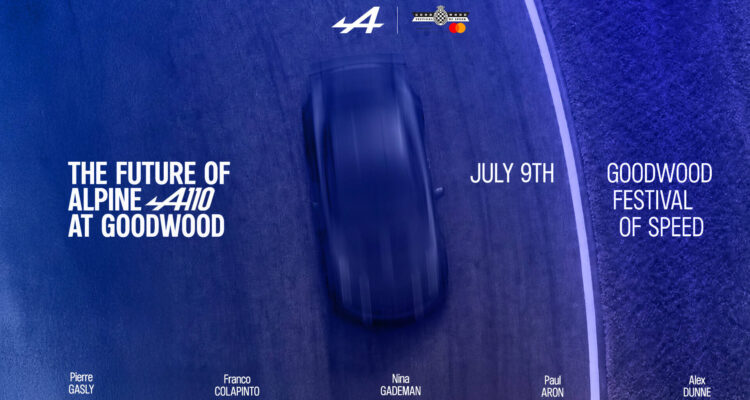 La future Alpine A110 électrique nous donne rendez-vous à Goodwood