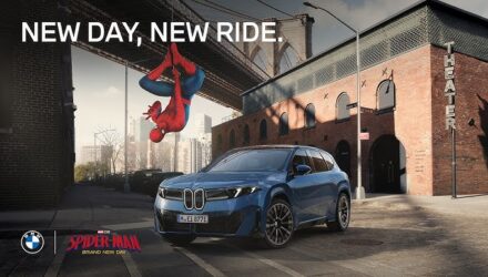 la bmw ix3 dans le nouveau spider-man