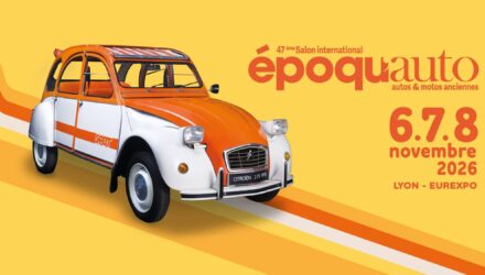 Bugatti en star du salon Epoqu’auto à Lyon avec la 2CV !